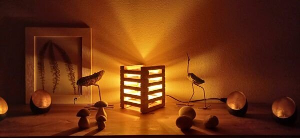 Recycled Wood Table Lamp