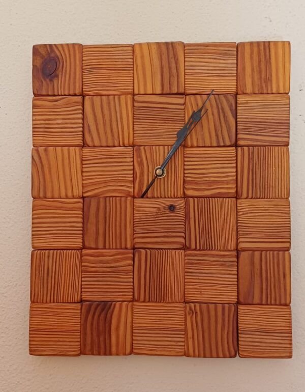 Recycled Wood Clock #5