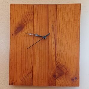 Recycled Wood Clock #1