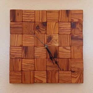 Recycled Wood Clock #4