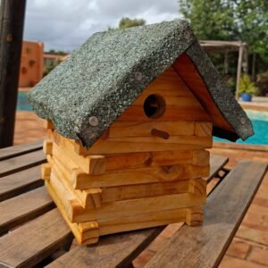 Log Cabin Bird House #1