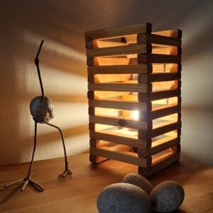 Recycled Wood Table Lamp