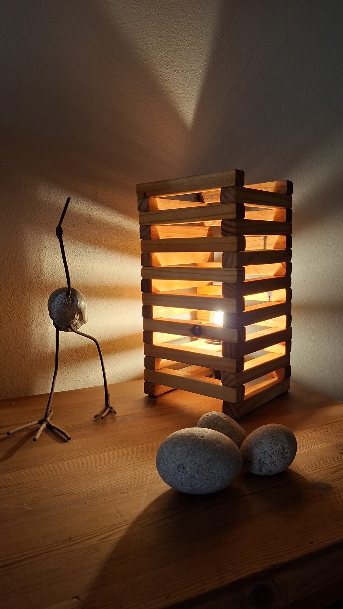 Recycled Wood Table Lamp